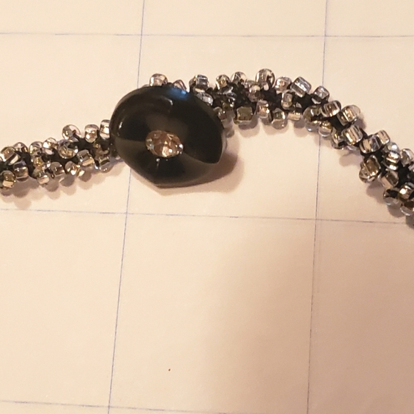 HAND CRAFTED "Hollywood" Bead Crochet Necklace and Bracelet Set - Picture 3 of 5